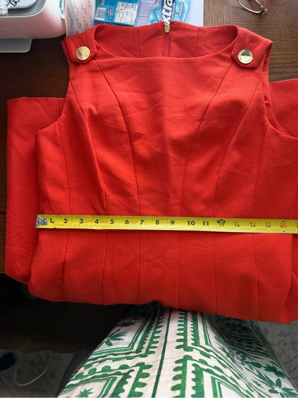Tory Burch Vibrant Red Sleeveless Shift Dress